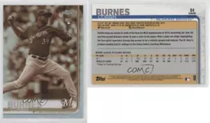 2019 Topps Chrome Sepia Refractor Corbin Burnes #84 Rookie RC - Picture 1 of 6