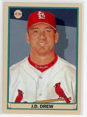 2003 Upper Deck Play Ball Red Backs J.D. Drew #66 - Image 1 of 2