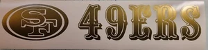 Juego de calcomanías de vinilo San Francisco 49ers ventanas autos camiones parachoques computadoras portátiles armarios - Imagen 1 de 4