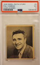 1948 SWELL BABE RUTH STORY #6 PSA EX 5 PHIL CONRAD (SAM LEVENE)