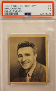 1948 SWELL BABE RUTH STORY #6 PSA EX 5 PHIL CONRAD (SAM LEVENE)