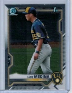 2021 Bowman Chrome Luis Medina 1st Bowman Prospect (BCP-202) - Picture 1 of 1