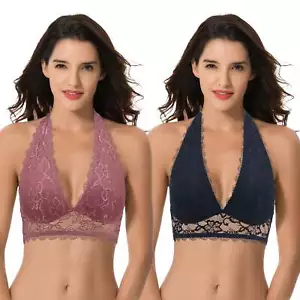 Bralette tuffo con pizzo floreale confezione da 2 - Foto 1 di 6