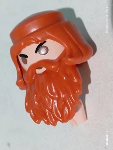PLAYMOBIL CABEZA BARBA PELUCA PELO PELIRROJO PELIRROJA ESCOCES VIKINGO NUEVO!! - Imagen 1 de 1