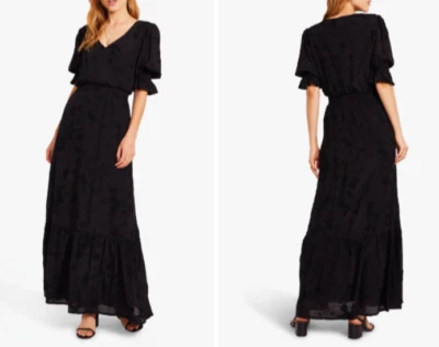 NWT BB DAKOTA Steve Madden Hampton Prairie Dress XL Black Embroidered V-neck - Image 1 of 4