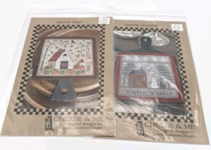 Lot 2 Chessie & Me Counted Cross Stitch Charts Harvest Time & Winter Wonderland - Picture 1 of 3