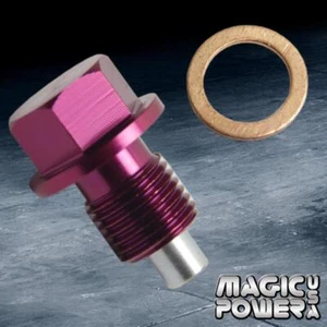 M14 x 1.5 Purple Engine Oil Pan Drain Plug Honda/Acura/Mazda/Mitsubishi/Suzuki - Picture 1 of 1