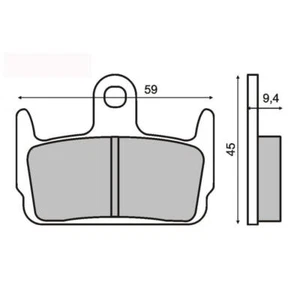 Par De Pastillas De Freno POSTERIOR SYM Jet Sport X 50 SR 2012 2013 FERODO PLATA - Imagen 1 de 1