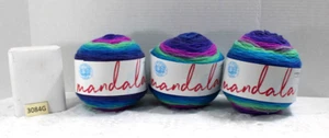 3 PACK LION BRAND MANDALA # 220L TROLL (TOTAL 1770 YARDS/1620 M) NEW - Picture 1 of 7
