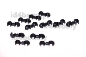 Jagwire CHA046 Rotating S-Hook x12 pieces Black fit 4mm/5mm cable - Picture 1 of 3