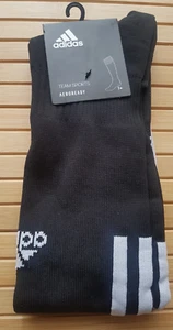 Adidas Pair of Team Sports Aeroready Black Football Socks Size UK 10.5-12 - Picture 1 of 8