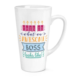 This Is What An Awesome Boss Looks Like 17oz Large Latte Mug Cup - Funny Best - Picture 1 of 1