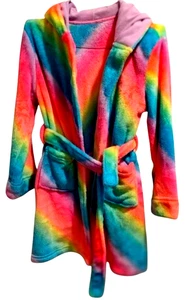 Girls Bath or Night Robe Size Medium 7/8 FLAME RETARDANT PREOWNED VERY NICE COND - Picture 1 of 5