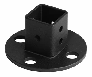 Vierkant 1" Pfosten Basis Flansch Anker Halterung Stahl Multi verfügbar - Bild 1 von 3