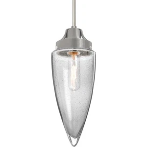 Besa Lighting 1JT-SULUCL-SN Sulu 1 Light Satin Nickel Pendant Ceiling Light - Picture 1 of 1