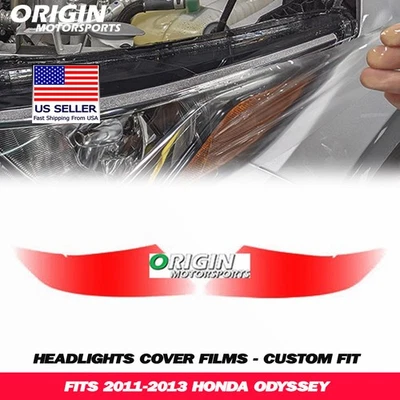 Kit de película de sujetador cubiertas transparentes de faros precortados PPF para ODYSSEY 2011-2013 Foto 1 de 4