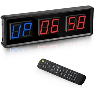 Gym Timer, LED Intervall Timer Digital Countdown Wanduhr Fitness Timer, 1,59672 - Bild 1 von 7