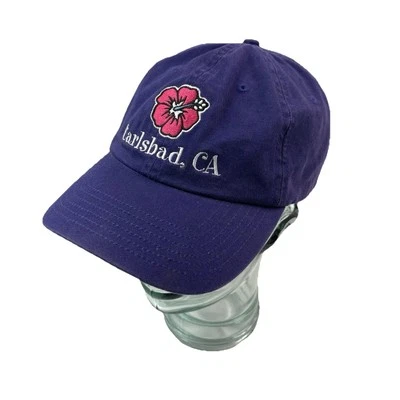 Boné Valucap Carlsbad California roxo bordado flor de hibisco tamanho único - Imagem 1 de 4
