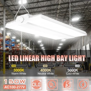 150W LED Linear High Bay Light Fixture CCT Tunable 3000K/4000K/5000K AC 100-277V - Picture 1 of 16