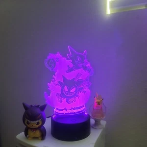 Gengar, Hunter 3D Lamp Illusion | Color Changing LED Night Light - Picture 1 of 8