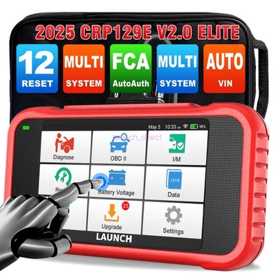 2025 Launch CRP129E V2.0 OBD2 Scanner Engine SRS ABS SAS TPMS Diagnostic Tool US Foto 1 de 4
