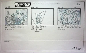 RoboCop Alpha Commando Production 1998 Hand Drawn Storyboard Orion Pictures - Picture 1 of 2