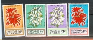 NATALE - CHRISTMAS TRINIDAD & TOBAGO 1977 set Fiori - Picture 1 of 1