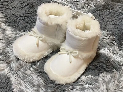 Botas sin cordones Koala Baby unisex de piel sintética blancas 6-12M Foto 1 de 4