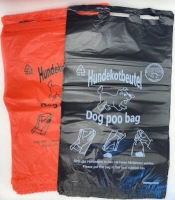 Hundekotbeutel Gassibeutel Hundebeutel Kotbeutel Schwarz oder Rot Top Qualität - Bild 1 von 4