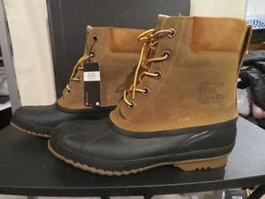 NWT Mens Brown & Black Sorel Cheyanne II WP Boots, 10.5 - Picture 1 of 3
