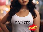 Womens New Orleans-Saints Tank Top, Xs-2Xl, Ladies Football Game Day Tank Top