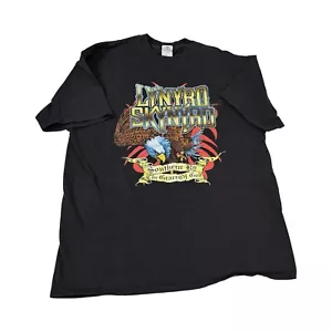 Lynyrd Skynyrd 2004 Vicious Cycle Tour T-Shirt Adult XL Black Anvil Tag Vintage - Picture 1 of 10