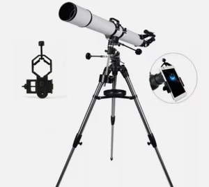 90mm900mm F/10 EQ Equatorial Mount Refractor Astronomical Telescope Deep space - Picture 1 of 8
