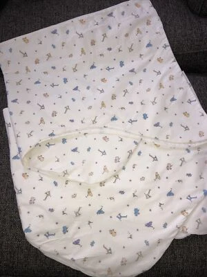 Carter’s John Lennon Baby 2 Rod Pocket Valances Ivory Real Love Giraffe Animals - Image 1 of 4