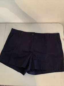 Pantalones cortos chinos informales Joe Fresh para mujer talla 16 azul marino al por menor: $24 (MW-568) NUEVOS CON ETIQUETAS - Imagen 1 de 6