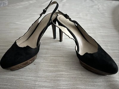Zapatos de salón Jil Sander de gamuza negros 37,5 Foto 1 de 3
