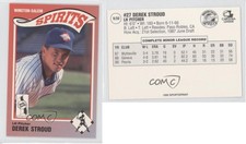 1990 Sportsprint Holly Farms Winston-Salem Spirits Derek Stroud #9