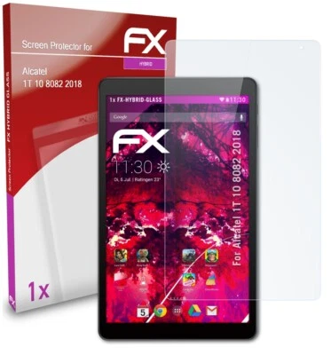 atFoliX Pellicola Vetro per Alcatel 1T 10 8082 2018 9H Armatura di protezione