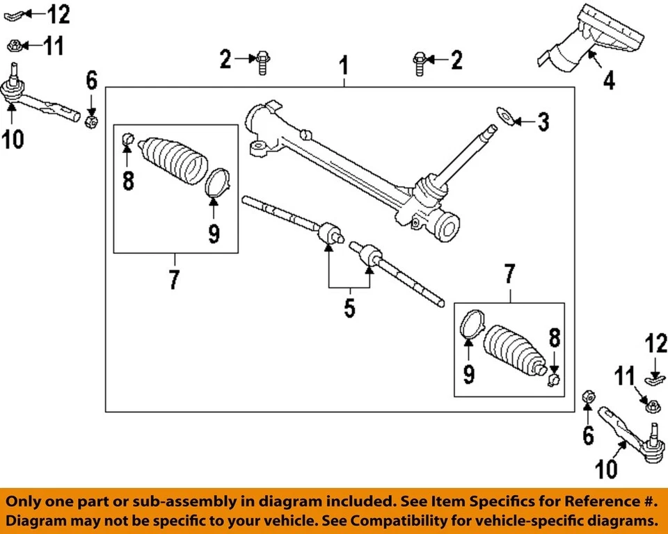 MAZDA OEM 00-25 3 engranajes de dirección acoplamiento-tuerca de varilla de amarre interna 999211400 Foto 1 de 1