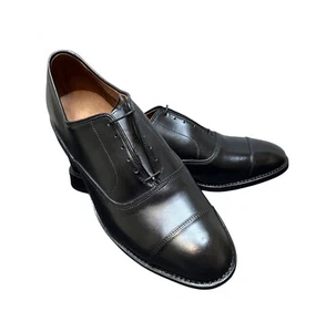 Vintage ALLEN EDMONDS Shoes Mens 9.5 3E Black Park Avenue Cap Toe Oxfords Dress - Picture 1 of 19