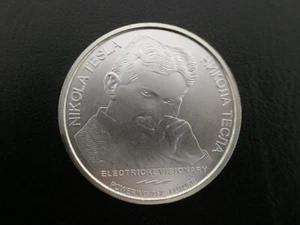 2021 Serbia 1 oz Silver 100 Dinar Nikola Tesla : Harnessing The Field - Picture 1 of 2