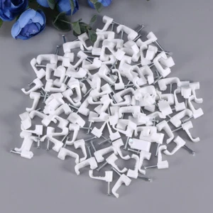 100 Pcs Power Cord Buckle Cable Fixer Wire Organizer Mini Winder - Afbeelding 1 van 11