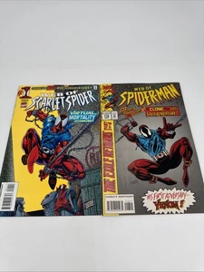 Web of Spider-Man #118 & Scarlet 1 (Marvel Comics 1994) Scarlet Spider 1. App - Bild 1 von 13