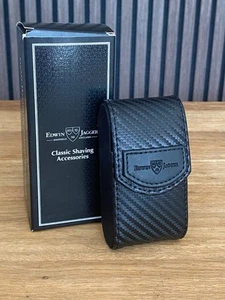 Estuche de afeitadora Edwin Jagger negro de fibra de carbono **NUEVO EN CAJA** - Imagen 1 de 8