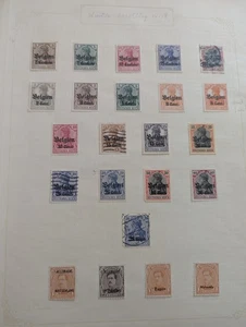 Sammlung Belgien und Gebiete mit viel Belgisch Kongo im selbstgestalteten Album - Bild 1 von 24