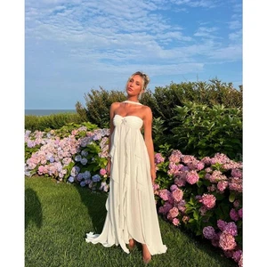 Vestido nana jacqueline mariah blanco L NUEVO - Imagen 1 de 15