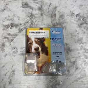 Soft Claws Canine Nagelkappen - 40 Nagelkappen selbstklebend Hunde mittel transparent NEU - Bild 1 von 1