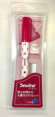 "Sewline"  Fabric Glue Pen "Blue" with One Extra Glue Stick (Blue) - image 1 of 2