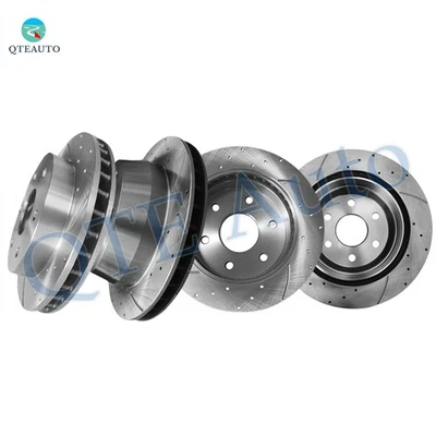 Conjunto de 4 rotores de freio dianteiros 294,9 mm-traseiros 330,2 mm perfurados para Chevrolet Tahoe 2000 - Imagem 1 de 4