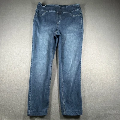 Pantalones de mezclilla Chicos perfectos elásticos Nicky Jegging para mujer 1R EE. UU. 8 azul con dobladillo Foto 1 de 4